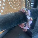 Purple, Dangle Beaded Bracelet