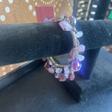 Purple, Dangle Beaded Bracelet