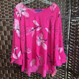 Apt. 9,Pink+,2X,Floral Top
