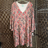 MAEVE,Pink+,XL,Bell Sleeve Dress