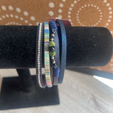 Multi, Faux Leather Bracelet