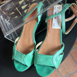 Miz Moox,Green,8.5,Wedge Sandle