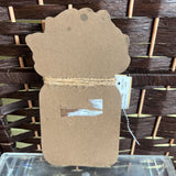 Wood w/Flowers,Small,Plaque