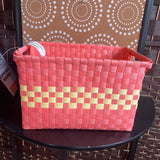 Rubbermaid,ink/Yellow,Rectange,Wicker Basket