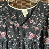 KNOX ROSE,Purple+,Large,Floral Blouse