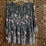 KNOX ROSE,Purple+,Large,Floral Blouse