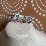 Multi, Wire Wrapped Bead Bracelet