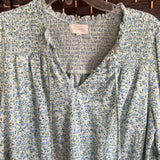 MELLODAY,Green+,Large,Floral Top