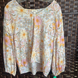 ANA,Cream+,Large,Floral Top