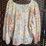 ANA,Cream+,Large,Floral Top