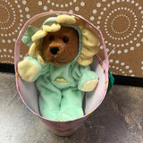 Green/Pink, Bear in Butterfly Container
