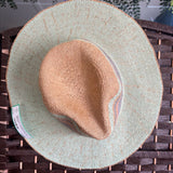 Striped,Grn, Linen Sun Hat