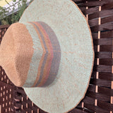 Striped,Grn, Linen Sun Hat