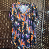 Bulotus,Blk Orng ,2XL,V Stripe T