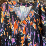 Bulotus,Blk Orng ,2XL,V Stripe T