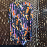 Bulotus,Blk Orng ,2XL,V Stripe T
