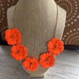 Or/Gold, Floral Necklace