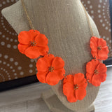 Or/Gold, Floral Necklace