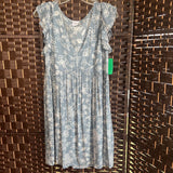 Cozy Co,Bl/Wh,Medium,Floral Dress