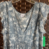 Cozy Co,Bl/Wh,Medium,Floral Dress