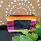 Multi, Striped Pouch
