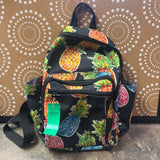 Black+, Pineapple Print Backpack