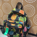 Black+, Pineapple Print Backpack