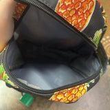 Black+, Pineapple Print Backpack