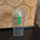 Clear,Small,Plastic Drink Carton
