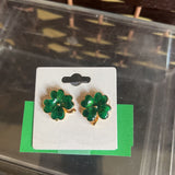 Green, Clover Earrings