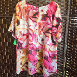 Jennifer Lopez,Pink+,XL,Floral Top