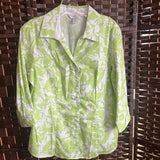 Christopher & Banks,Gr/Wh,Medium,Floral Top