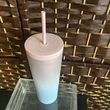 Simply Modern,Blue/Pink,24oz,Tumbler