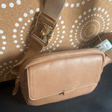 Pink Cope,Tan, Waist Purse