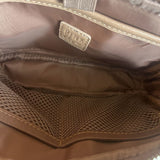 Pink Cope,Tan, Waist Purse