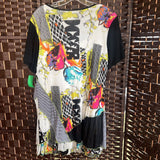 Feratelli,Black,Large,Short Sleeve Dress