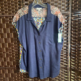 Umgee,Blue,Large,Short Sleeve