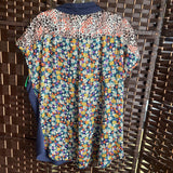 Umgee,Blue,Large,Short Sleeve