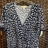 Michael Kors,Blue/White,Large,Spotted Dress