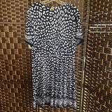 Michael Kors,Blue/White,Large,Spotted Dress