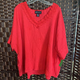 JONES NEW YORK,Coral,3X,Blouse