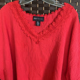 JONES NEW YORK,Coral,3X,Blouse