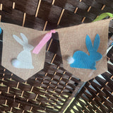 Tan+, Burlap Bunny Garland
