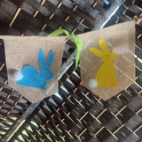 Tan+, Burlap Bunny Garland