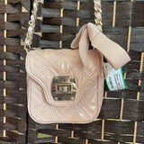 Talbots,Peach,Small,Patent Crossbody