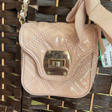 Talbots,Peach,Small,Patent Crossbody