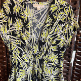 Michael Kors,Bl/Gr+,12,Maxi Wrap Dress