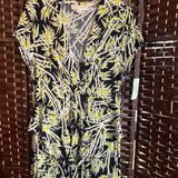 Michael Kors,Bl/Gr+,12,Maxi Wrap Dress