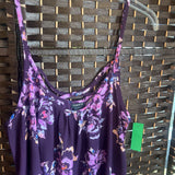 Torrid,Purple,1,Floral Tank Top