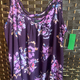 Torrid,Purple,1,Floral Tank Top